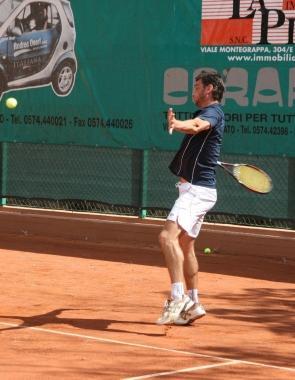 Stefano Tarallo durante una sua gara al Ct Etruria 