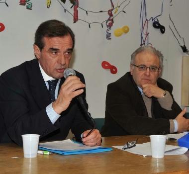 <b>FIGC</b> Da sinistra Gianni Canuti e Fabio Bresci       
