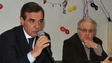 <b>FIGC</b> Da sinistra Gianni Canuti e Fabio Bresci