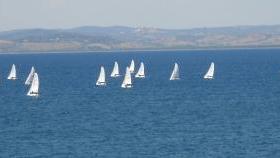<b>SPETTACOLO.</b> Le vele dei Vaurien al largo dell’Argentario