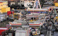 Uno scorcio del Luna Park di via Torino a Quarrata
