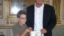 Nicolò Bianucci con l’assessore Moschini