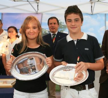 I due vincitori: Federica Torre e Federico Zuckermann 