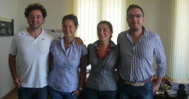<b>GLI ARTISTI.</b> Andrea Paletti, Laura Montomoli, Lucia e Leonardo Bottoni 