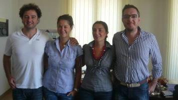 <b>GLI ARTISTI.</b> Andrea Paletti, Laura Montomoli, Lucia e Leonardo Bottoni