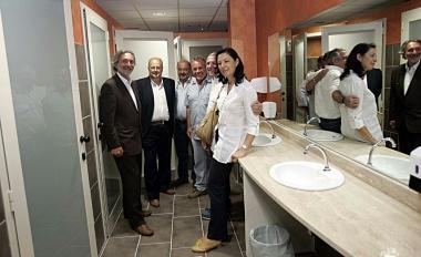 Linaugurazione dei bagni pubblici al teatro Verdi 
