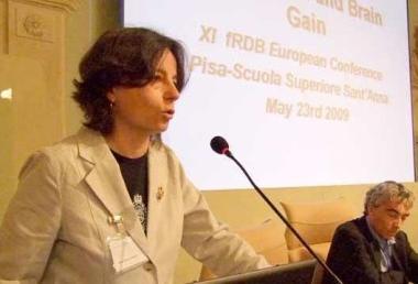 La professoressa Carrozza durante un convegno 