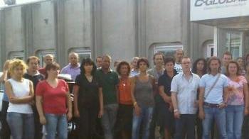 Alcuni lavoratori della C-Global