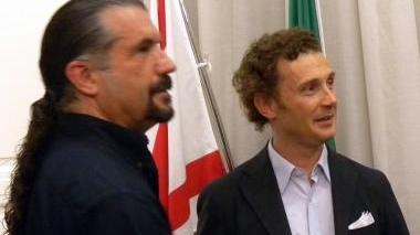 A sinistra Magnani in azione, qui sopra Barachini e, a destra Casalini