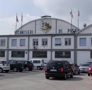 La sede dei cantieri di Pisa    