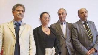 I candidati alla carica di rettore (da sinistra): Augello De Francesco Miccoli e Lucacchini