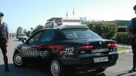 Un posto di blocco dei carabinieri