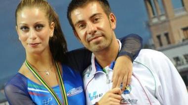 Giada Cavataio col tecnico alla Coppa Europa categoria Jeunesse