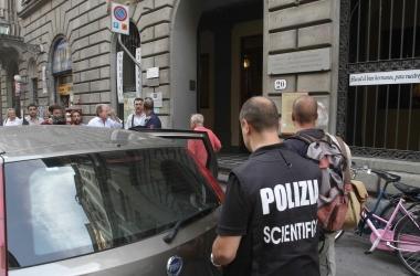 Lesterno delledificio di Firenze dove &egrave; avvenuto lincidente mortale 