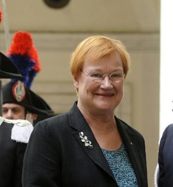 La presidente finlandese Tarja Halonen 