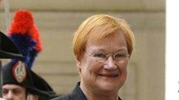 La presidente finlandese Tarja Halonen