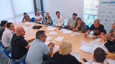 L’incontro con gli esercenti della zona della Sala