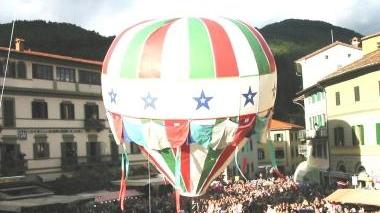 I preparativi del lancio e il pallone in volo