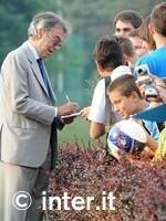 Massimo Moratti incontra i baby-campioni del Tirreno
