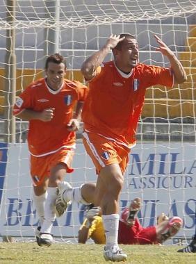 <b>ATL.ROMA.</b> Balzano esulta 