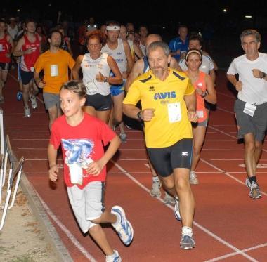 Un momento della corsa 