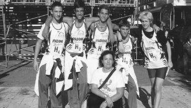 <b>STAZIONE</b> da sinistra: Emanuele Calzolari Simone Fabbri, Marco Colombini, Iacopo Grassi Lorenzo Bottazzoli, Sandra Giacomelli (presidente) 