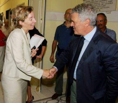 L’assessore regionale Scaramuccia con il direttore generale dell’Asl Eugenio Porfido
