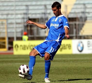 Salvatore Foti in azione nella sua prima uscita da azzurro al Castellani 