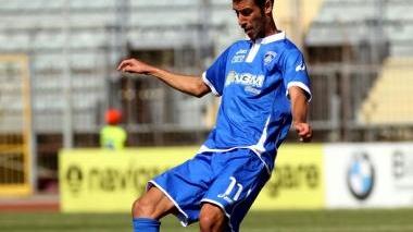 Salvatore Foti in azione nella sua prima uscita da azzurro al Castellani