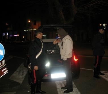 Un controllo dei carabinieri 