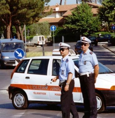 Vigili urbani a Poggio
