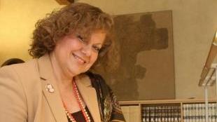 Diana Toccafondi. Sotto, un ritratto di Francesco Datini