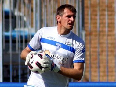 Il portiere sloveno Jasmin Handanovic, numero 1 dellEmpoli 