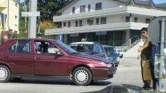 Una immagine dello scontro