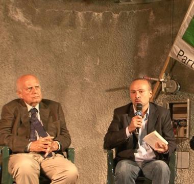Alfredo Reichlin e Ciro Becchimanzi al dibattito 