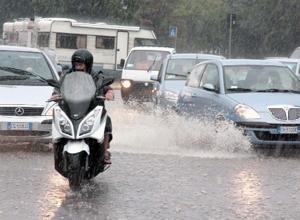 Bomba d'acqua sulla città