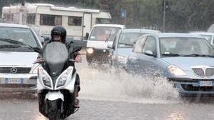 Bomba d'acqua sulla città