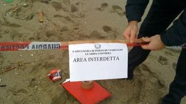 <b>AREA VIETATA.</b> Tutta la zona è stata recintata dalla Costiera