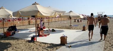 La spiaggia libera attrezzata di Lido 