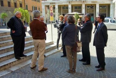 <b>LA RAMPA.</b> Sar&agrave; costruita per permettere ai disabili laccesso in Duomo 