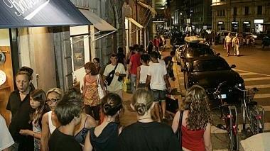 Passanti per le vie del centro di Montecatini