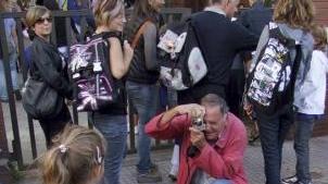 Primo giorno di scuola in un istituto elementare