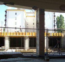 I lavori in corso per il parcheggio ex Odeon 