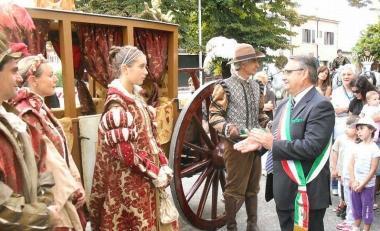 Larrivo della carrozza a Gazzo Veronese 