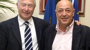 Il sindaco Domenico Lombardi con Manrico Nicolai