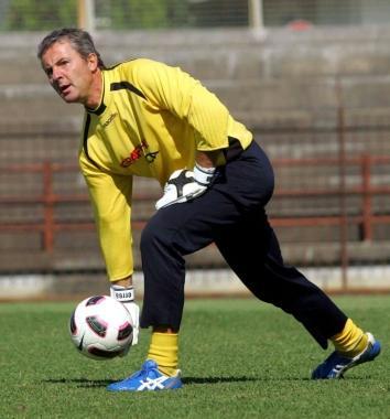 Leterno Daniele Balli durante il test di ieri pomeriggio al Sussidiario 