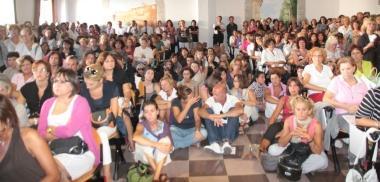 La protesta dei mille prof