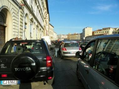 Traffico bloccato ieri sugli Scali 