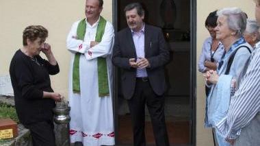 Il sindaco e don Paul all’apertura
