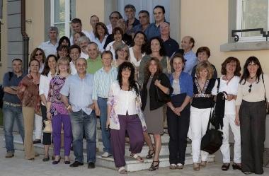 <b>PRIMI NOMI.</b> Ecco alcuni dei primi ex studenti del liceo scientifico di Forte riuniti 